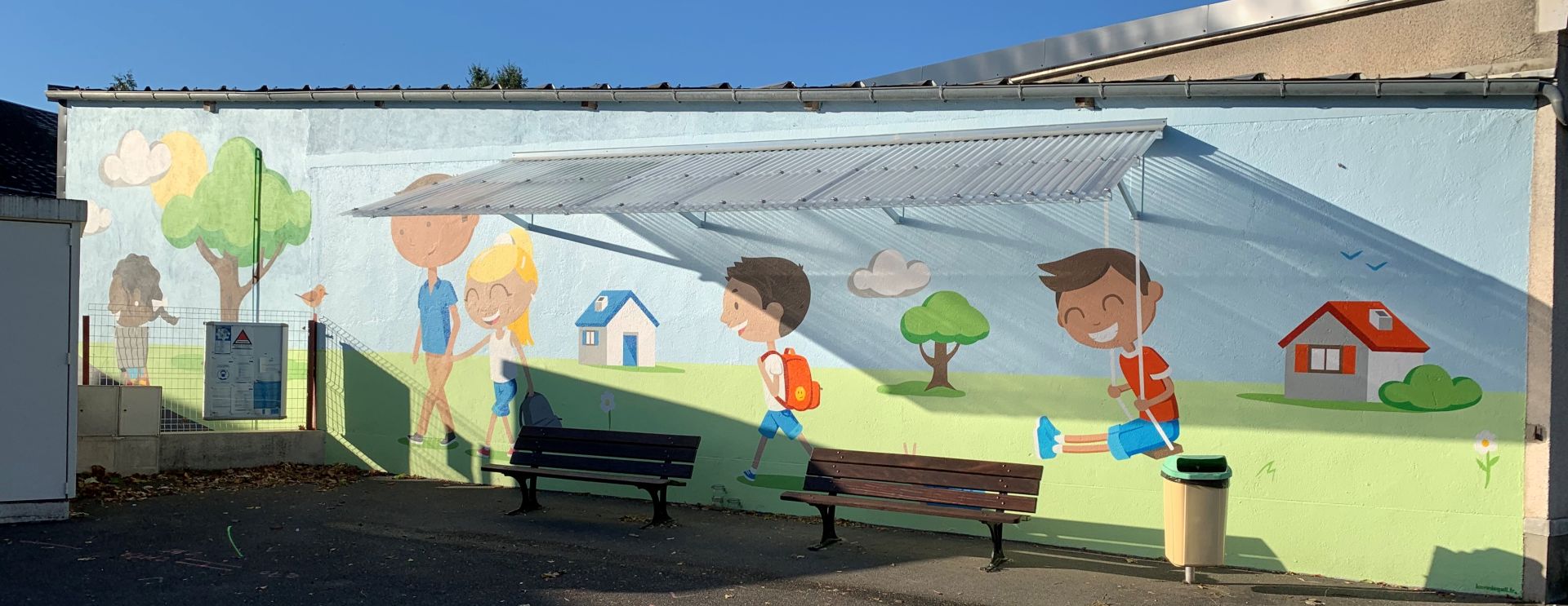 La fresque de l'école